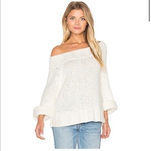 Free People Slouchy Sweater Ivory - S